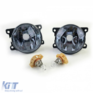Fog lights black smoke for Citroen C3 Picasso C4 Cactus DS3
