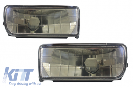 Fog Lights Lamps suitable for BMW 3 Series E36 1991-1999 Glass Smoke Lens - NLB01JB