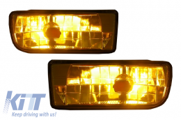Fog Lights Lamps suitable for BMW 3 Series E36 1991-1999 Glass Yellow Lens-image-6018821