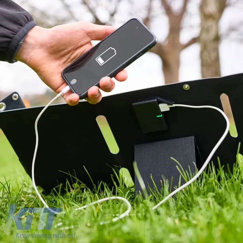 Foldable Solar Battery Charger suitable for Small Electrical Devices Osram 20 Watt 9 Volt 2.2A Amper OFSP20