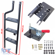 Folding tailgate ladder fits Ford F150 2014-2020-image-6210267