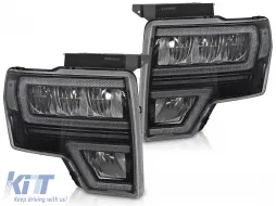 image-12-FORD F150 MK12 08-14 LED DRL SEQ NERO