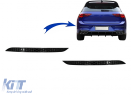 image-55-Forma panal Parachoques trasero Cubierta reflectora para VW Golf 8 VIII Hatchback 2020-