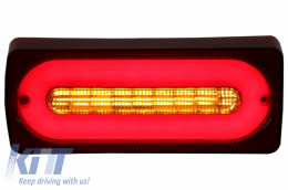Fotismós Plírhs LED Fotistiká Píso Fóta fóta katállhlo gia Mercedes G-class W463 (1989-2015) RED Dunamikó Sequential Fotismós strofís-image-6032331