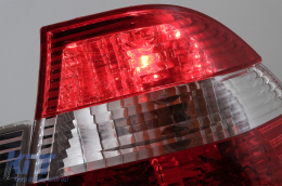 Fotistiká Píso Fóta katállhla gia BMW Seirá 3 E46 Sedan (05.1998-08.2001) Red & Leukó-image-6078564