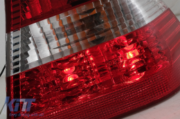 Fotistiká Píso Fóta katállhla gia BMW Seirá 3 E46 Sedan (05.1998-08.2001) Red & Leukó-image-6078566