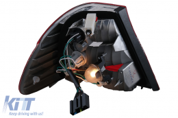 Fotistiká Píso Fóta katállhla gia BMW Seirá 3 E46 Sedan (05.1998-08.2001) Red & Leukó-image-6078574