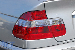 Fotistiká Píso Fóta katállhla gia BMW Seirá 3 E46 Sedan (05.1998-08.2001) Red & Leukó-image-6078577