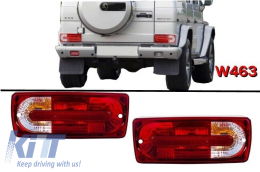 Fotistiká Píso Fóta katállhla gia Mercedes G-class W463 (1989-2015) G55 Schediasmós Red Diáfano-image-6050269