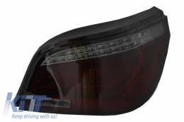 Fotistiká Píso Fóta LED Bar katállhlh gia BMW Seirá 5 E60 (2003-2007) Kókkinos Kapnós-image-6048238