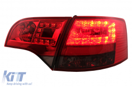 Fotistiká Píso Fóta LED katállhla gia Audi A4 B7 Avant 8ED (11.2004-2007) Kókkinos kapnós-image-6105424