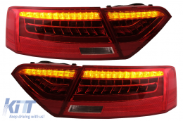 Fotistiká Píso Fóta LED katállhla gia Audi A5 8T Koupé Kamprioléta Sportback (2007-2011) Dunamikó Sequential Turning Light-image-6085697