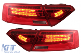 Fotistiká Píso Fóta LED katállhla gia Audi A5 8T Koupé Kamprioléta Sportback (2007-2011) Dunamikó Sequential Turning Light-image-6085702