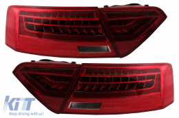 Fotistiká Píso Fóta LED katállhla gia Audi A5 8T Koupé Kamprioléta Sportback (2007-2011) Dunamikó Sequential Turning Light-image-6085705