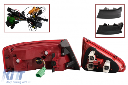 Fotistiká Píso Fóta LED katállhla gia Audi A5 8T Koupé Kamprioléta Sportback (2007-2011) Dunamikó Sequential Turning Light-image-6085707