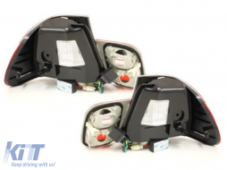 Fotistiká Píso Fóta LED katállhla gia BMW Seirá 3 E46 Limouzína 4D (1998-2001) Red Crystal-image-61007