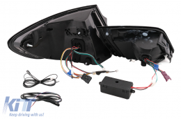Fotistiká Píso Fóta LED katállhla gia BMW Seirá 5 F10 (2011-2017) me Anabáthmish Dunamikó Sequential Turning Light se Schediasmós LCI G30-image-6098212