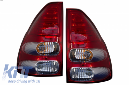 image-59-Fotistiká Píso Fóta LED katállhla gia Toyota Land Cruiser FJ120 (2003-2008) Red Diáfano