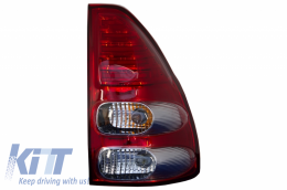 Fotistiká Píso Fóta LED katállhla gia Toyota Land Cruiser FJ120 (2003-2008) Red Diáfano-image-6042464