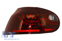 Fotistiká Píso Fóta LED katállhla gia VW Golf V 5 (2004-2009) Odíghsh aristerá (LHD) Kerasí Kókkino Urban Stul-image-6021602