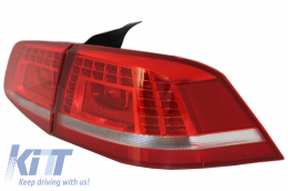 Fotistiká Píso Fóta LED katállhla gia VW Passat 3C B7 Ananéosh Sedan (10.2010-10.2014) Kókkino Leukó-image-6030893