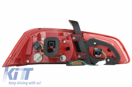 Fotistiká Píso Fóta LED katállhla gia VW Passat 3C B7 Ananéosh Sedan (10.2010-10.2014) Kókkino Leukó-image-6030894