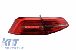 Fotistiká Píso Fóta LED katállhla gia VW Passat B8 3G (2015-2019) Limouzína Mítra R line with Sequential Dunamikó Fotismós strofís-image-6042540