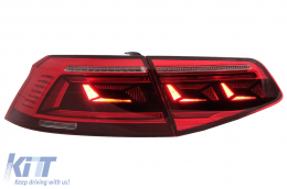 Fotistiká Píso Fóta LED katállhla gia VW Passat B8 3G (2015-2019) Limouzína Sequential Dunamikó Fotismós strofís B8.5 Schediasmós-image-6089588