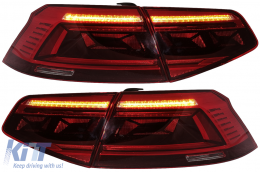 Fotistiká Píso Fóta LED katállhla gia VW Passat B8 3G (2015-2019) Limouzína Sequential Dunamikó Fotismós strofís B8.5 Schediasmós-image-6089592