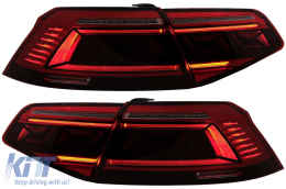Fotistiká Píso Fóta LED katállhla gia VW Passat B8 3G (2015-2019) Limouzína Sequential Dunamikó Fotismós strofís B8.5 Schediasmós-image-6089599