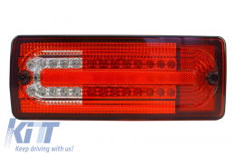 Fotistiká Píso Fóta LED katállhla gia Mercedes G-Class W463 (1989-2015) Red Diáfano-image-6020993
