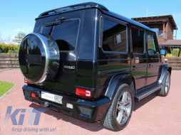 Fotistiká Píso Fóta LED katállhla gia Mercedes G-Class W463 (1989-2015) Red Diáfano-image-6021013