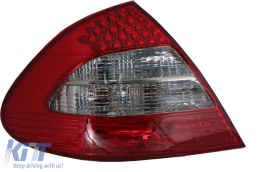 Fotistiká Píso Fóta LED katállhla gia Mercedes E-Class W211 Limouzína (2002-04.2006) Red/ Kapnós-image-6068510