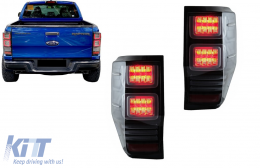 Fotistiká Píso Fóta LED katállhlo gia Ford Ranger (2012-2018) me diadochiká Dunamikó Fotismós strofís Kapnós-image-6077976