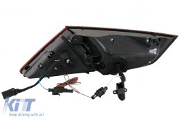 Fotistiká Píso Fóta LED Light Bar katállhla gia Audi A7 4G (2010-2014) Ananéosh Schediasmós Kerasí Kókkino Kapnós-image-6079237