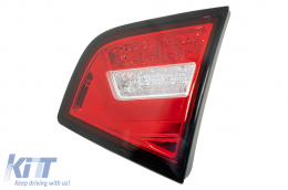 Fotistiká Píso Fóta LED mpára katállhla gia Audi A6 4F2 C6 Limouzína (2008-2011) Red Diáfano Ananéosh Schediasmós with Sequential Dunamikó Fotismós strofís-image-6098471