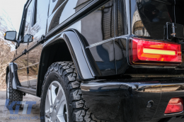 Fotistiká Píso Fóta mpar LED píso fóta katállhlo gia Mercedes G-Class W463 (2008-2017) Ananéosh 2018 Schediasmós Dunamikó Sequential Fotismós strofís Kapnós Red-image-6079284