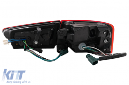 Fotistiká Píso Fóta Plírhs LED katállhla gia Audi A6 4G C7 Limouzína (2011-2014) Red Diáfano Ananéosh Schediasmós with Sequential Dunamikó Fotismós strofís-image-6073610