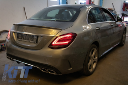 Fotistiká Píso Fóta Plírhs LED katállhla gia Mercedes C-Class W205 Limouzína (2014-2018) Ananéosh Schediasmós-image-6053615