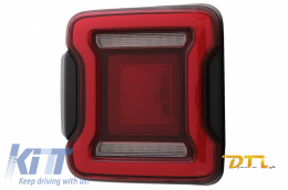 Fotistiká Píso Fóta Plírhs LED katállhla gia Jeep Wrangler IV JL/JLU (2018-up) RED me Dunamikó StartUp kai Sequential Fotismós strofís-image-6059517