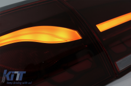Fotistiká Píso Fóta Plírhs LED katállhla gia VW Golf 6 VI (2008-2013) Kókkinos Kapnós me diadochiká Dunamikó Fotismós strofís (LHD kai RHD)-image-6082689