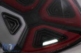 Fotistiká Píso Fóta Plírhs LED katállhla gia Smart ForTwo C453 A453 ForFour W453 (2014-2019) Dunamikí othónh ekkínhshs Red Diáfano-image-6089527