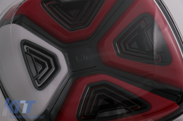 Fotistiká Píso Fóta Plírhs LED katállhla gia Smart ForTwo C453 A453 ForFour W453 (2014-2019) Dunamikí othónh ekkínhshs Red Diáfano-image-6089530