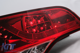 Fotistiká Píso Fóta Plírhs LED katállhla gia Audi Q7 4L (2006-2009) Red Diáfano-image-6099538