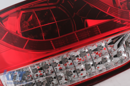 Fotistiká Píso Fóta Plírhs LED katállhla gia Audi Q7 4L (2006-2009) Red Diáfano-image-6099545