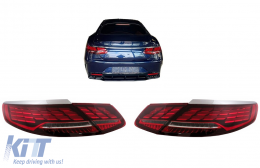 Fotistiká Píso Fóta Plírhs LED katállhla gia Mercedes S-Class Koupé C217 Kamprioléta A217 (2015-2017) Ananéosh S63/S65 Schediasmós-image-6126872