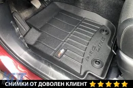 Frogum 3D ProLine specifikus gumiszőnyeg Toyota Rav4 2013-2019, 3 részes szett, fekete, 24 hónap garanciával-image-6222382