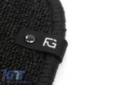 Frogum Horizon textil szőnyeg garnitúra, 4 részes, fekete, Volkswagen Polo 2009-2017, Skoda Fabia 2014-2021, Seat Ibiza 2008-2017-image-6255484
