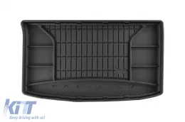 image-66-Frogum ProLine Gummimatte für den Kofferraum geeignet für Hyundai i20 Hatchback 2008-2014 mit Standard-Ersatzrad