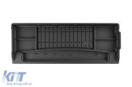 Frogum ProLine rubber trunk mat suitable for BMW X7 G07 after 2019 7 seats with 3rd row seats upright - ABTLPB6020120